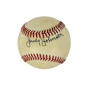 Judy Johnson Single-Signed Official American League Baseball